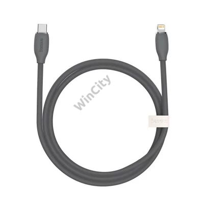 Baseus Jelly USB-C-Lightning kábel, 20W, 1,2m (fekete)