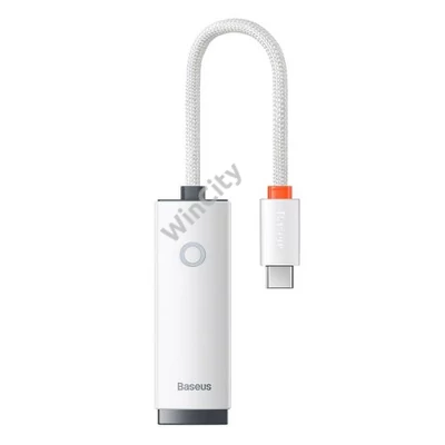 Baseus Lite Series USB-C-RJ45 hálózati adapter (fehér)