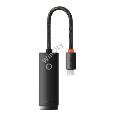 Baseus Lite sorozat USB-C - RJ45 hálózati adapter (fekete)