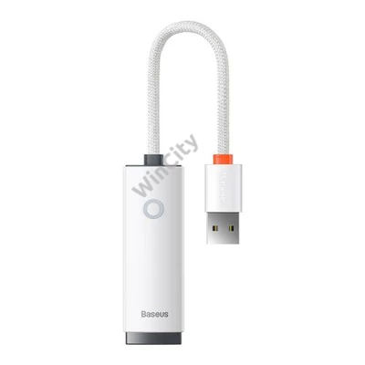 Baseus Lite Series USB-RJ45 hálózati adapter, 100Mbps (fehér)