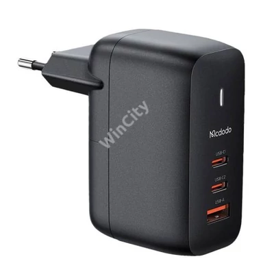 GaN 65W charger Mcdodo CH-0291 2x USB-C, USB-A (black)