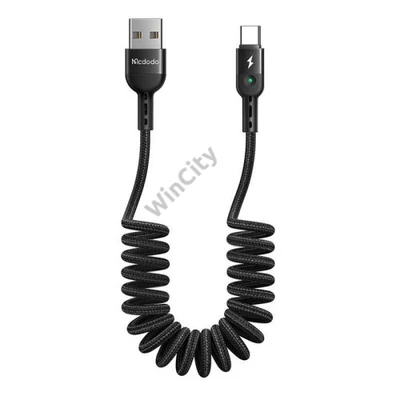 USB Spring Cable to USB-C Mcdodo Omega CA-6420 1.8m (Black)