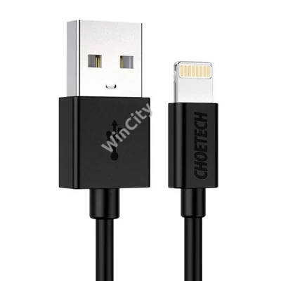 USB to Lightning cable Choetech IP0026, MFi,1.2m (black)