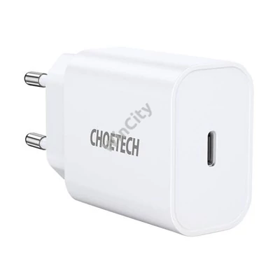 Mains charger Choetech Q5004 EU USB-C, 20W (white)