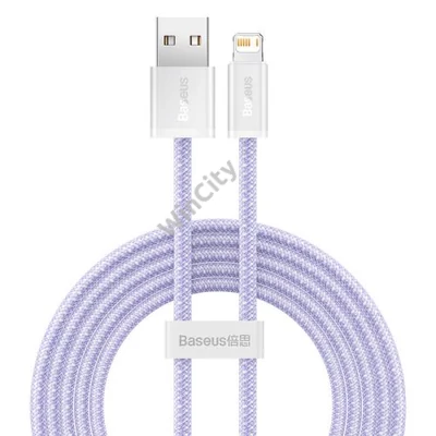 Baseus Dynamic 2 USB - Lightning töltőkábel, 2,4A, 2m (lila)