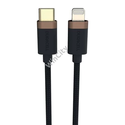 Duracell USB-C cable for Lightning 1m (Black)