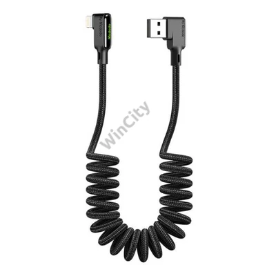 USB to Lightning cable, Mcdodo CA-7300, angled, 1.8m (black)