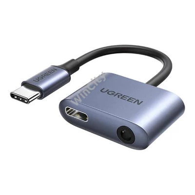 UGREEN CM231 audioadapter USB-C - mini jack 3,5 mm (szürke)