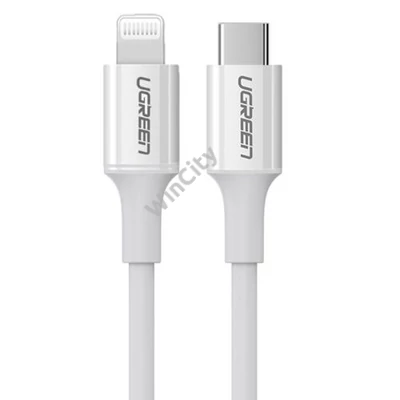 UGREEN 3A US171 Lightning USB-C kábel, 1,5m (fehér)