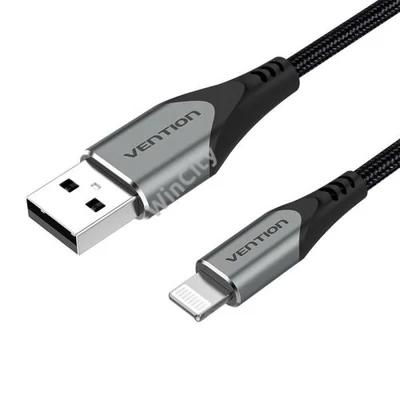 Cable USB 2.0 to Lightning, Vention LABHF 2.4A 1m (Gray)