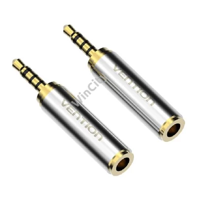 Adapter audio 2.5mm mini jack female to 3.5mm male Vention VAB-S02 gold