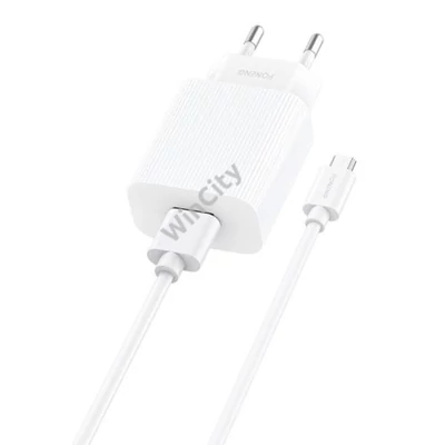 Fast charger Foneng EU28 12W, 1xUSB, QC 3.0 + Cable USB Micro