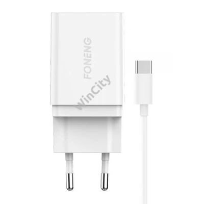 Fast charger Foneng 1x USB K300 18W + USB to USB-C cable