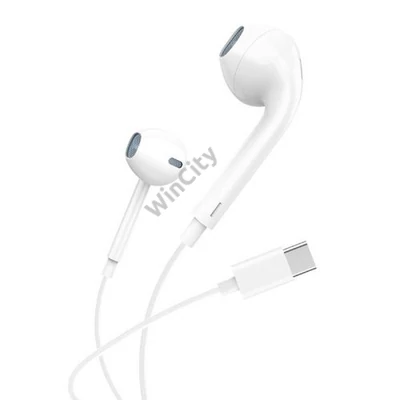 In-ear headphones, wired Foneng T15, USB-C, 1.2m (white)