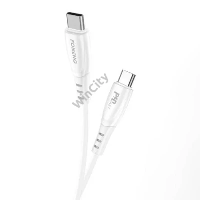 USB-C to USB-C cable Foneng X73, 60W, 1m (white)