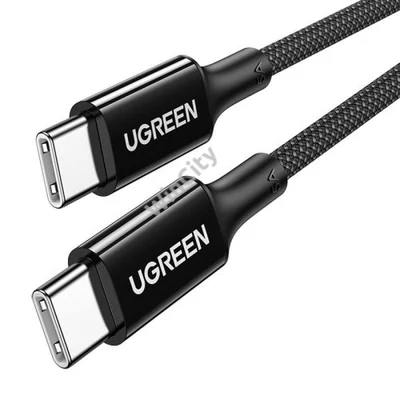 Ugreen US316 USB-C - USB-C kábel, 100W, 5A 0,5m (fekete)