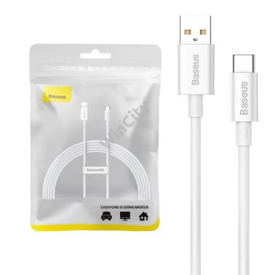 Baseus Superior USB - USB-C kábel, 100W, 2m (fehér)