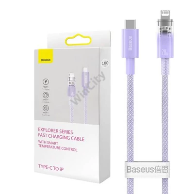 Baseus Lightning Explorer Series USB-C gyors töltőkábel 2m, 20W (lila)