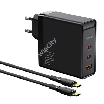 Charger GaN 140W Mcdodo CH-2913, 2x USB-C, USB-A (black)