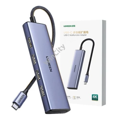 UGREEN Revodok CM511 Adapter hub USB-C - HDMI, 3x USB-A 3.0, SD/TF