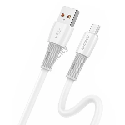 Foneng Cable USB to Micro, X86 elastic 3A, 1.2m (white)