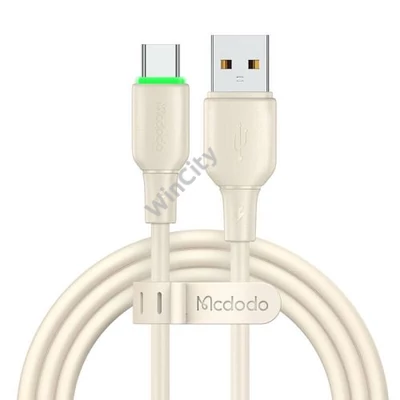 USB to USB-C Cable Mcdodo CA-4750 with LED light 1.2m (beige)