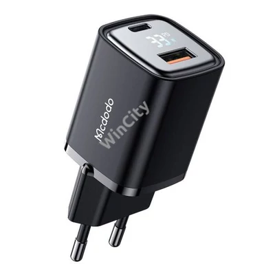 Charger McDodo CH-1701 33W with display (black)