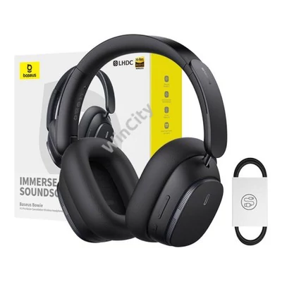 Baseus Bowie H1 PRO Vezeték nélküli Bluetooth fejhallgató (fekete)