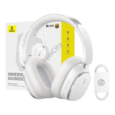 Baseus Bowie H1 PRO Vezeték nélküli Bluetooth fejhallgató (fehér)