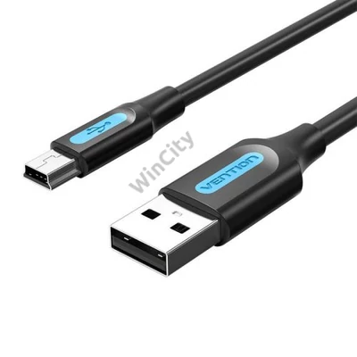 USB 2.0 A to Mini-B cable Vention COMBF 1m Black PVC