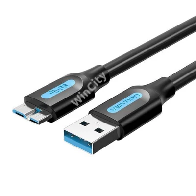 USB 3.0 A to Micro-B cable Vention COPBF 2A 1m Black PVC