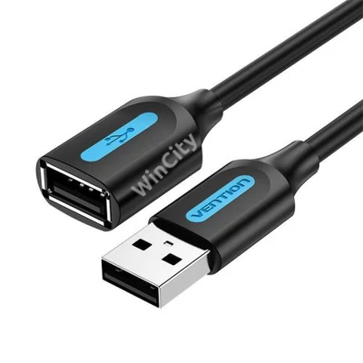 Extension Cable USB 2.0 Male to Female Vention CBIBD 0.5m Black