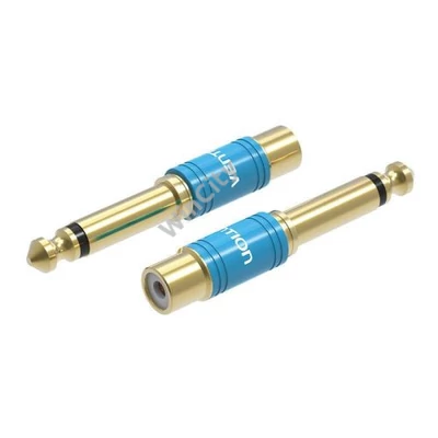 Adapter Audio 6.35mm male to RCA female Vention VDD-C03 blue