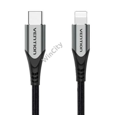 USB-C 2.0 to Lightning Cable Vention TACHH 2m MFi Gray