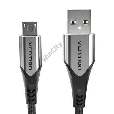 Cable USB 2.0 A to Micro USB Vention COAHC 3A 0,25m gray