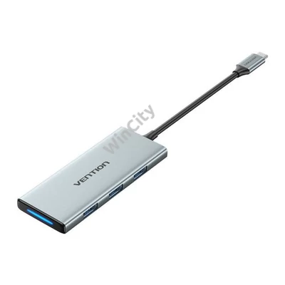 USB-C to HDMI, 3x USB 3.0, SD, TF, PD Hub Vention TOPHB 0.15m Gray