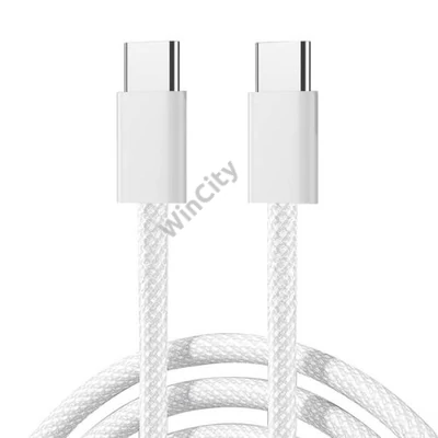 Joyroom S-A45 USB-C to USB-C cable, 60W, braided, 1m (white)