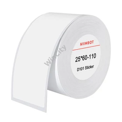 Thermal labels Niimbot stickers 25x60 mm, 110 pcs (White)