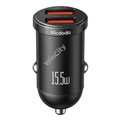 Mcdodo CC-2950 car charger, 2x USB, 15.5W (black)