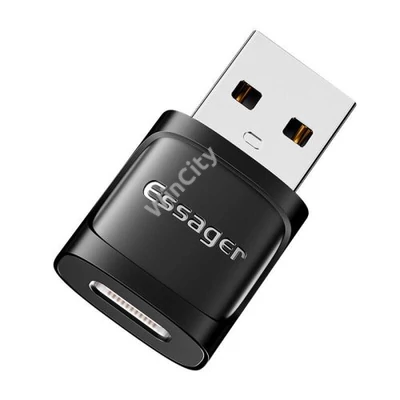 Adapter OTG USB-C female to USB 3.0 male Essager (black)