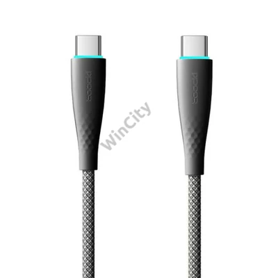 Cable USB-C to USB-C Toocki TXCTT1- BMH01-B, 1m, PD FC 100W (black)