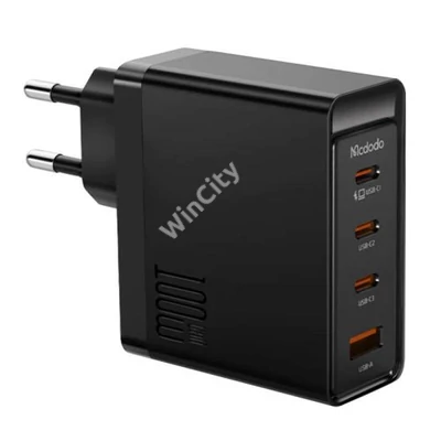 Wall charger McDodo GAN 3xUSB-C + USB, 100W (black)