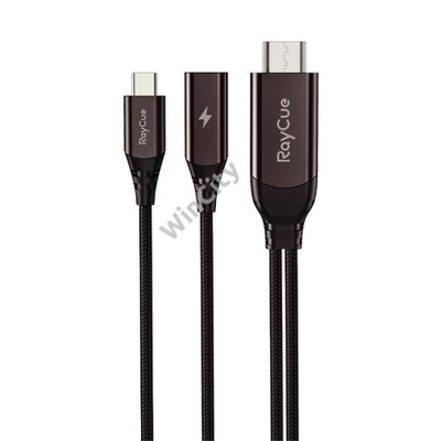 USB-C to HDMI 2.1 4k30Hz RayCue cable, 2m (black)