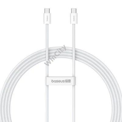 Kabel szybkiego ładowania USB-C do USB-C Baseus Superior 2 100W 2m (biały)