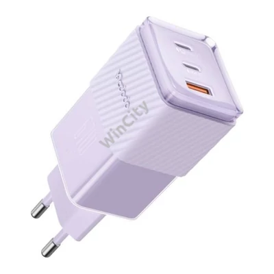 GaN 67W mains charger Mcdodo CH-1502 2x USB-C, USB-A (purple)