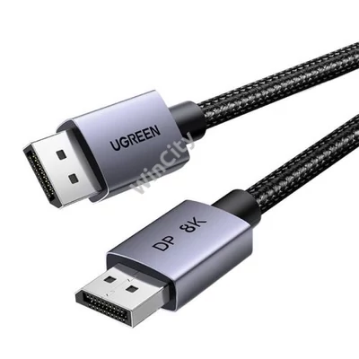 UGREEN DP120 DisplayPort 1.4 kábel, 8K 60Hz, 32,4 Gbps, 1m (fekete)