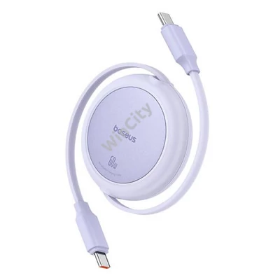 Baseus Free2Pull Mini USB-C to USB-C 60W USB cable, 1m (purple)