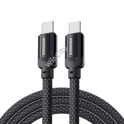 USB-C to USB-C cable, Essager, EXCTT1-YS01-P, 100W, 1m (black)