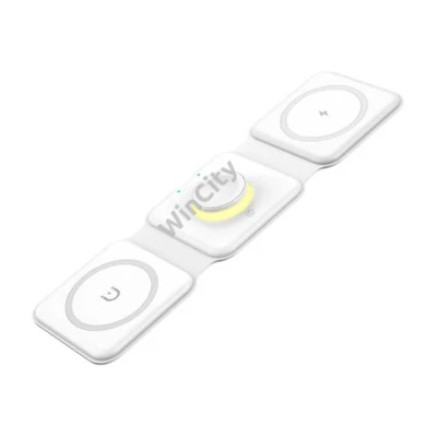 Magnetic wireless charger, Essager, EWXCX3-NMC02, 3w1, 15W (white)