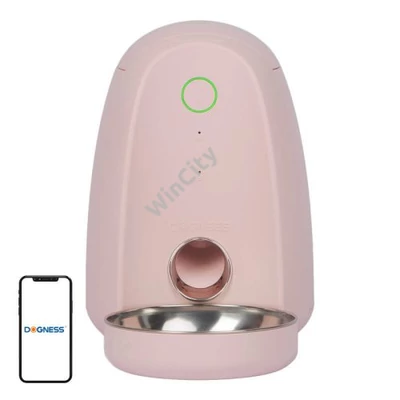 Intelligens ételadagoló műanyag tállal WIFI mini Dogness (rózsaszín))